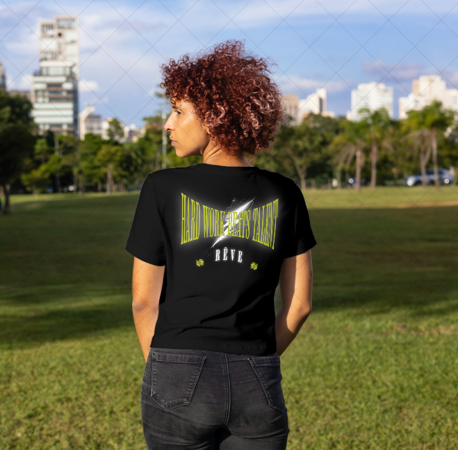 Unisex organic ribbed neck t-shirt