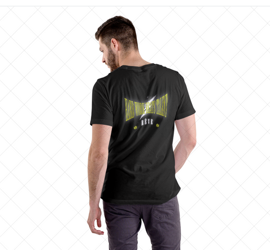 Unisex organic ribbed neck t-shirt